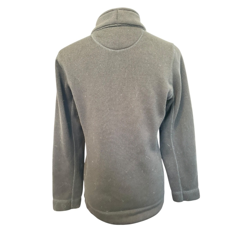 Calvin Klein Women Black Full Zip Mock Neck Knit Jacket Athletic Casual Size M - Picture 6 of 16